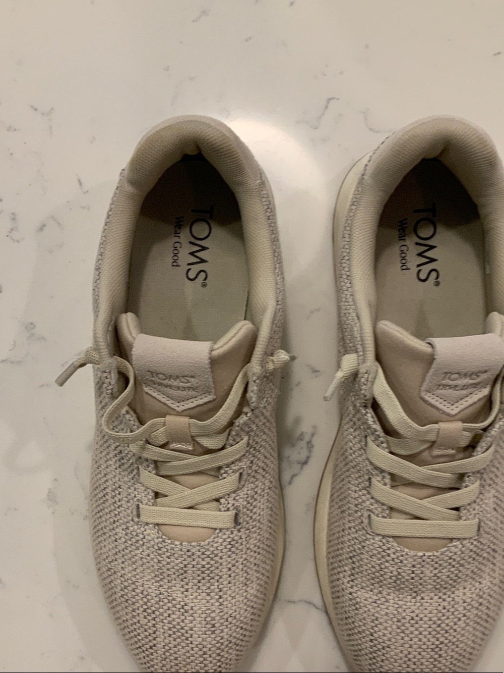 Toms Women’s Light Beige Knit Sneakers - Neutral Everyday